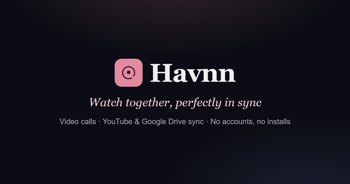 Made a watch-together site that doesn't suck. logo